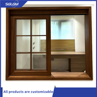 หน้าต่างบานเลื่อนไม้เนื้อแข็ง
